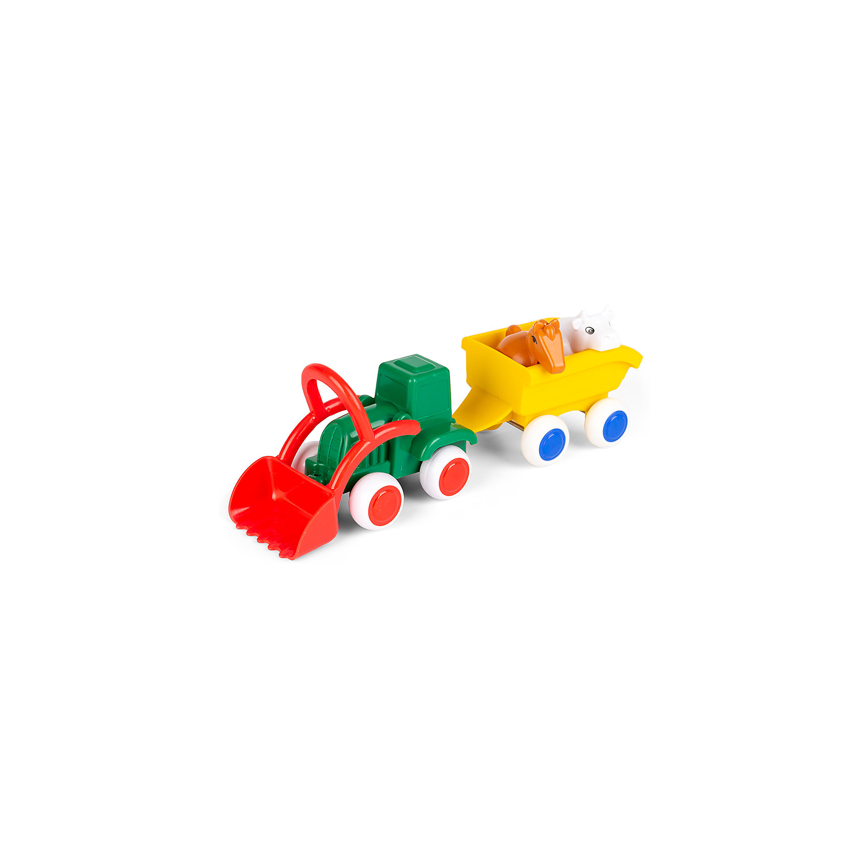Игровой набор Сафари. Трактор с животными в прицепе Viking Toys 14907402