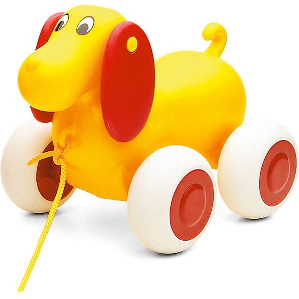 

Игрушка-каталка Viking Toys Собачка, Желтый, Игрушка-каталка Viking Toys Собачка