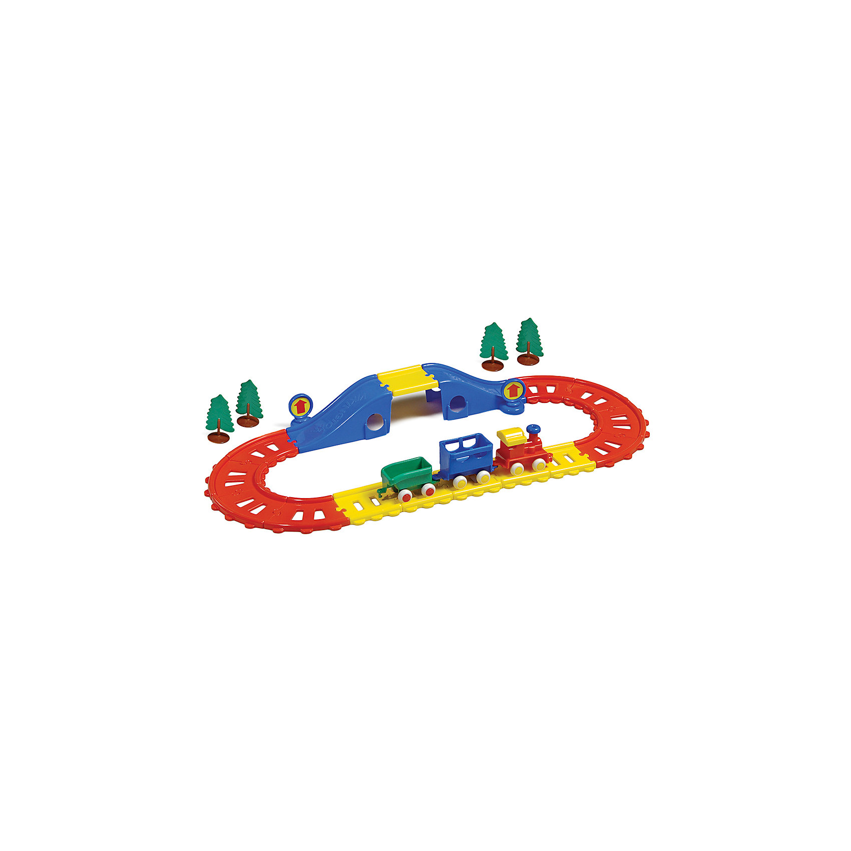 Игровой набор City Железная дорога, 21 элемент Viking Toys 14907407