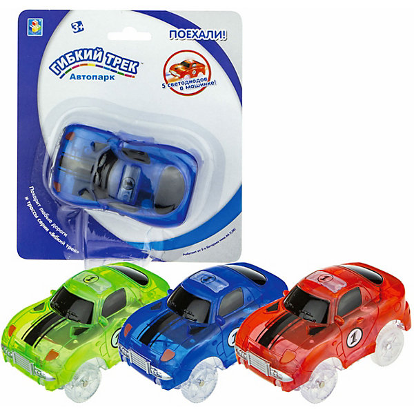 

Игровой набор 1Toy "Гибкий трек: большое путешествие", свет
