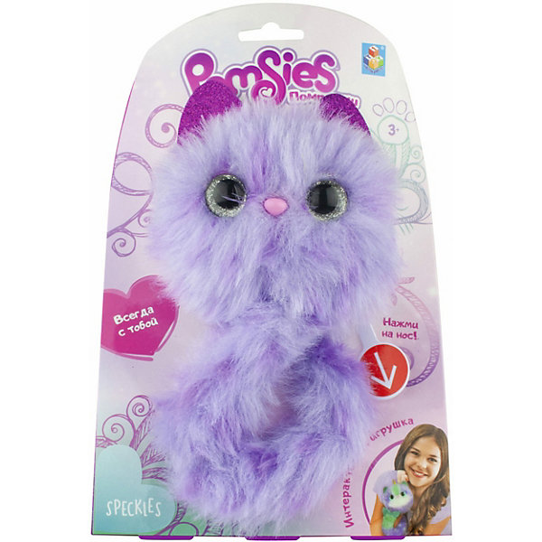 

Интерактивный игрушка 1Toy Pomsies Speckles, Фиолетовый, Интерактивный игрушка 1Toy Pomsies Speckles