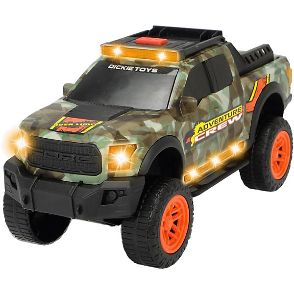

Машинка Dickie Toys Adventure Ford F150 Raptor, 33 см, свет и звук, Серый, Машинка Dickie Toys Adventure Ford F150 Raptor, 33 см, свет и звук