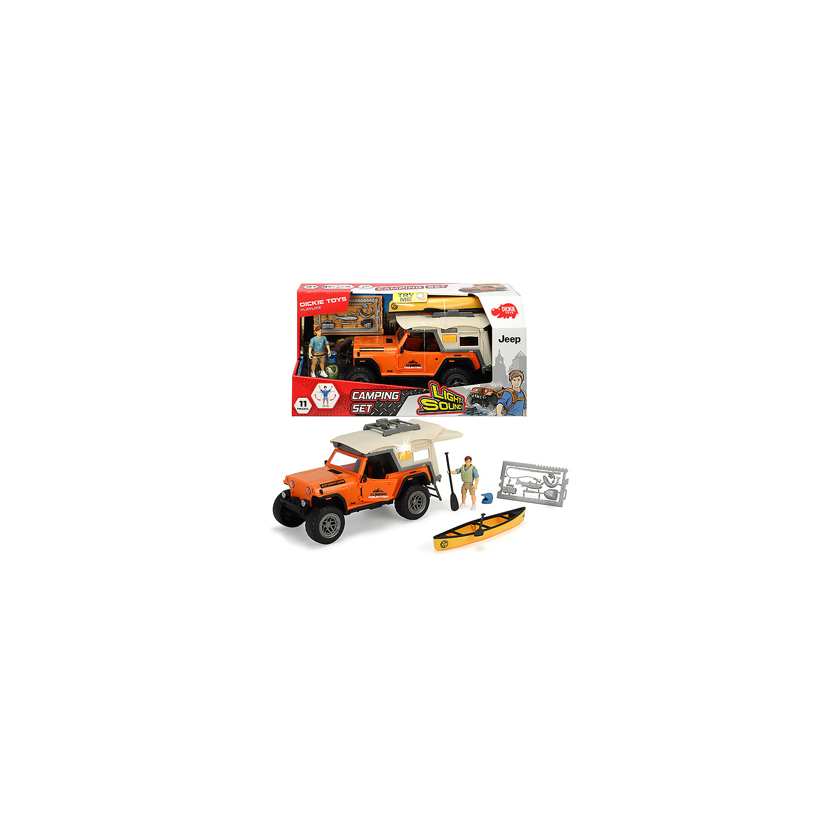 фото Игровой набор туриста dickie toys jeepster commando playlife, 22 см