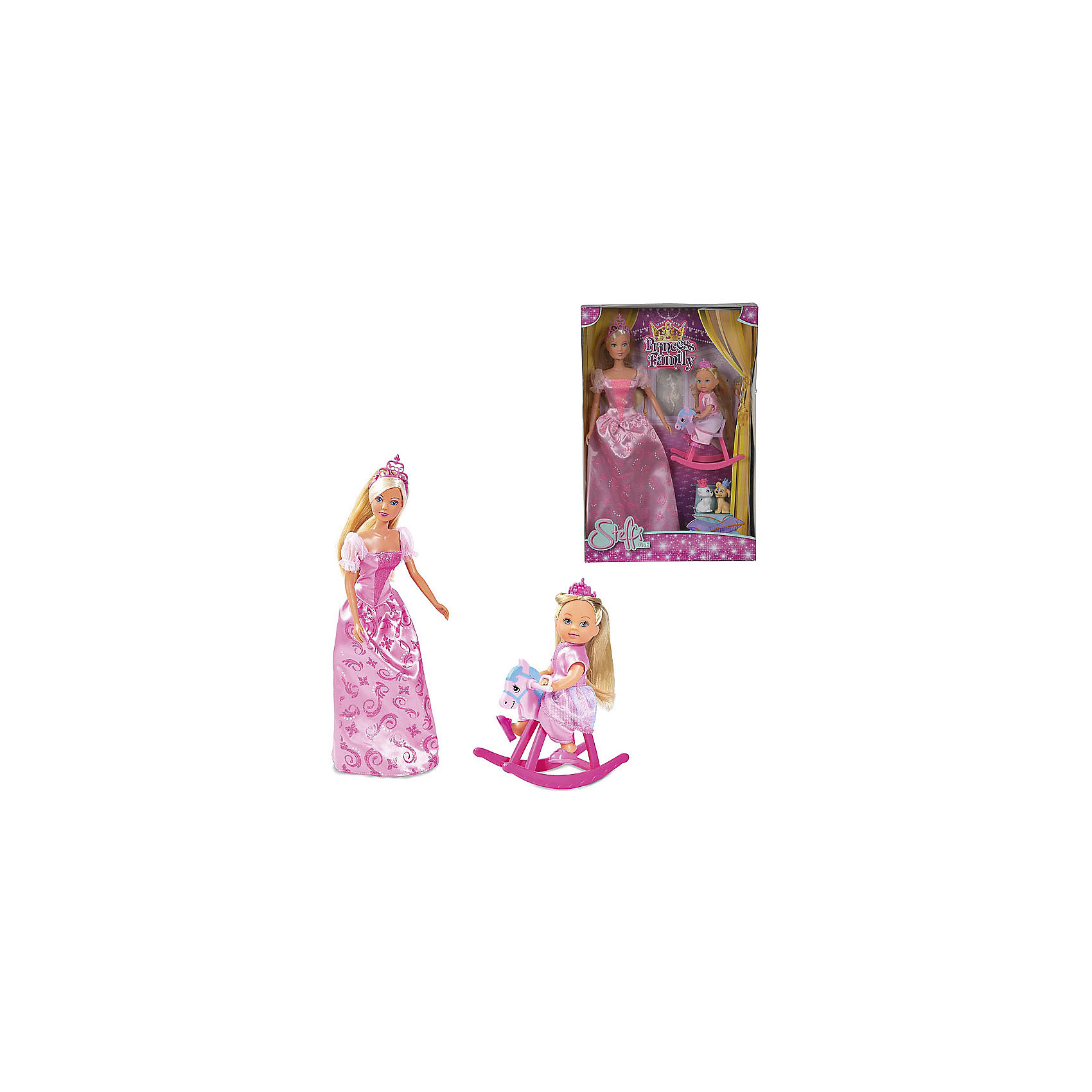 Игровой набор Steffi Love "Штеффи и Еви: Принцессы со зверушками", 29 см SIMBA 14935076
