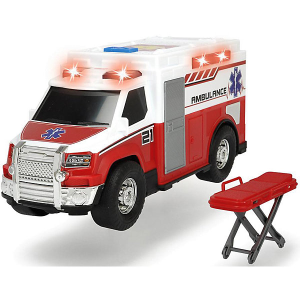 

Машинка скорой помощи Dickie Toys, 30 см, свет и звук, Красный, Машинка скорой помощи Dickie Toys, 30 см, свет и звук