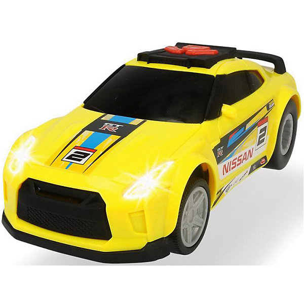 фото Машинка dickie toys "рейсинговый автомобиль nissan gtr", 25,5 см, свет и звук