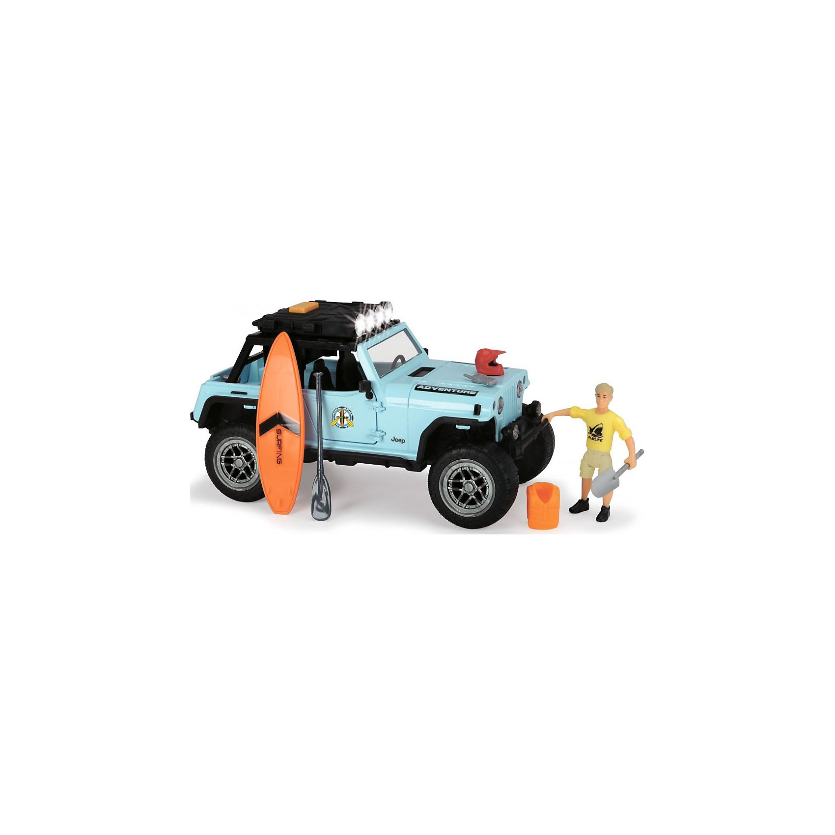 фото Игровой набор серфера dickie toys jeepster commando playlife, 22 см