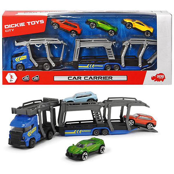 Игровой набор "Автовоз и 3 машинки", 28 см Dickie Toys 14935258
