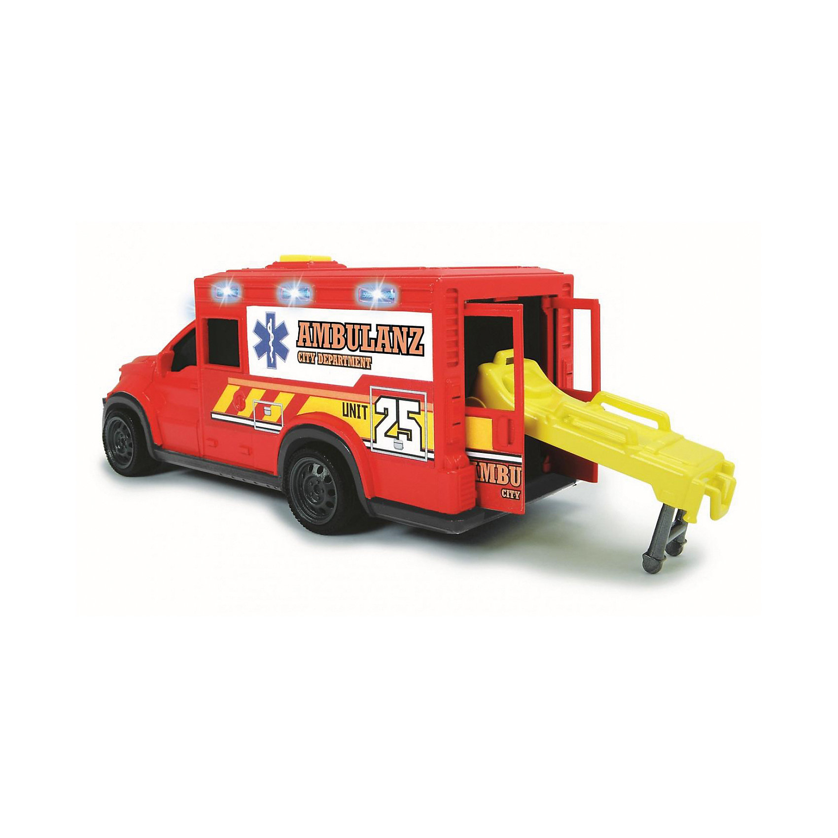 Машинка скорой помощи , 18 см, свет и звук Dickie Toys 14935274