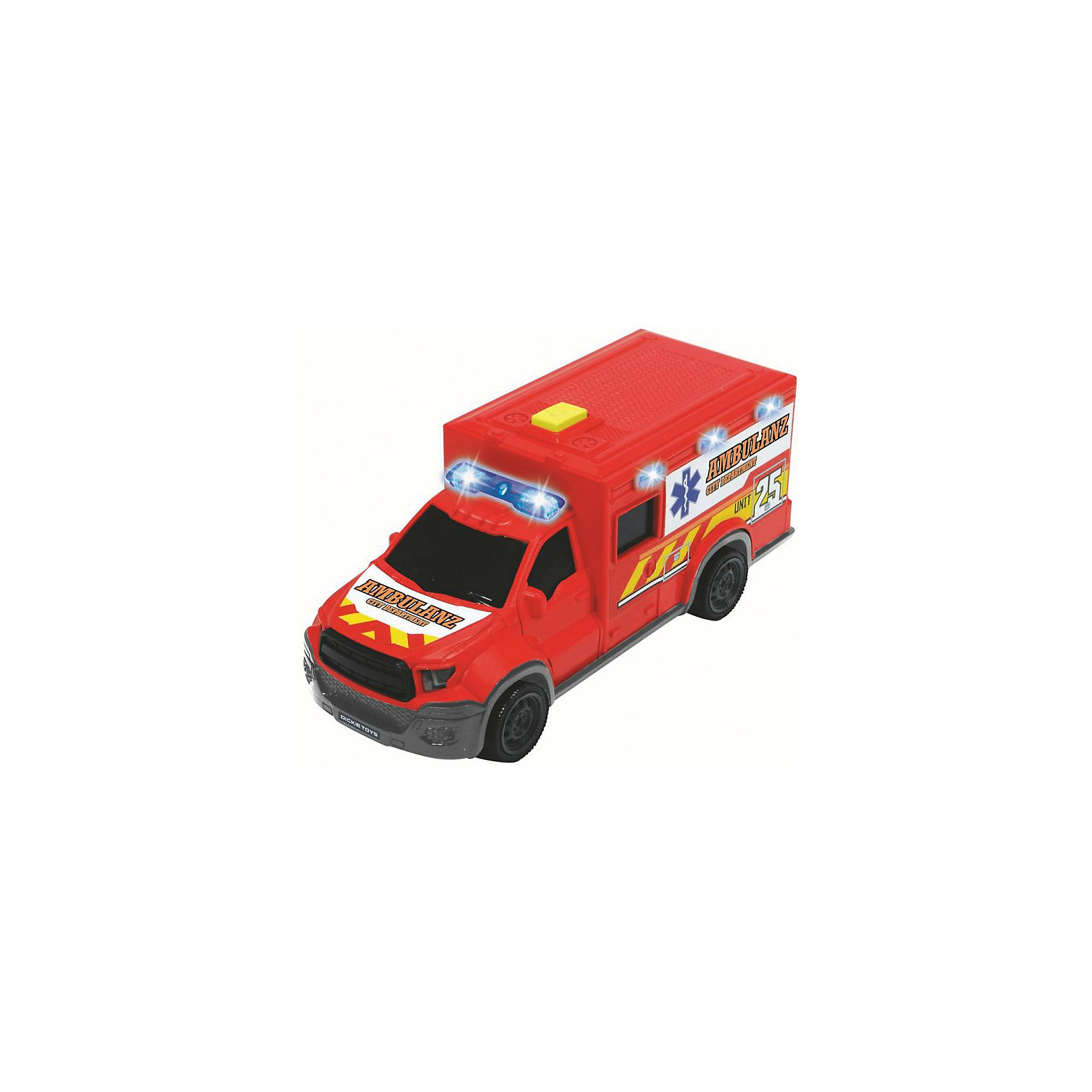 Машинка скорой помощи , 18 см, свет и звук Dickie Toys 14935274