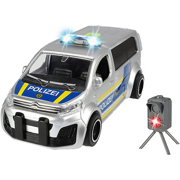 

Машинка Dickie Toys "Полицейский минивэн Citroen SpaceTourer", фрикционный, 15 см, Серый, Машинка Dickie Toys "Полицейский минивэн Citroen SpaceTourer", фрикционный, 15 см