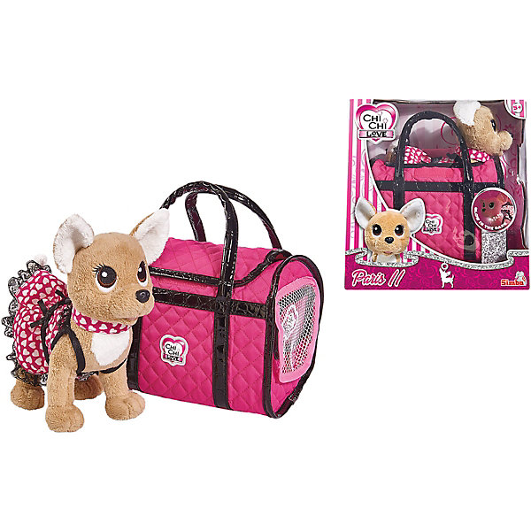 

Плюшевая собачка Simba Chi Chi Love "Париж 2", 20 см, Розовый, Плюшевая собачка Simba Chi Chi Love "Париж 2", 20 см