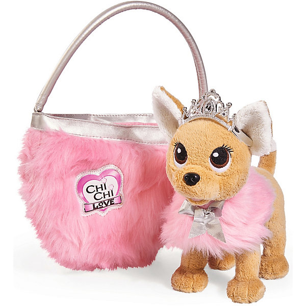 

Плюшевая собачка Simba Chi Chi Love "Принцесса с пушистой сумкой", 20 см, Розовый, Плюшевая собачка Simba Chi Chi Love "Принцесса с пушистой сумкой", 20 см