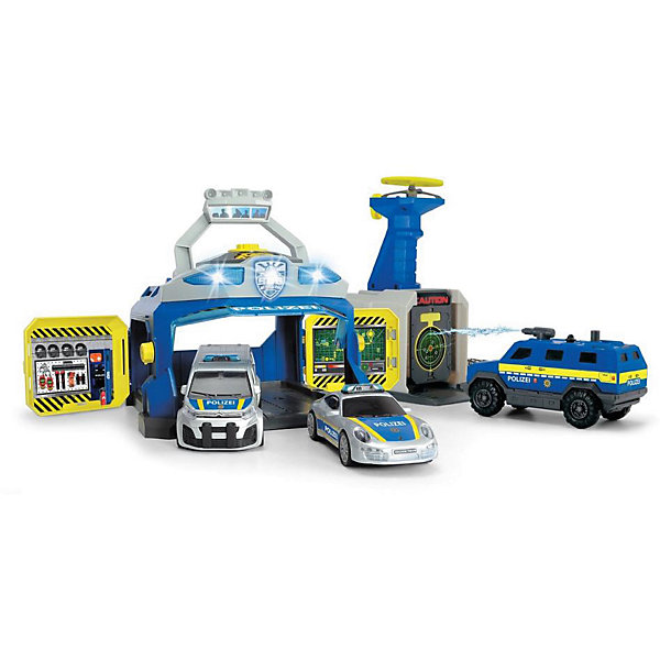 

Игровой набор Dickie Toys "Полицейская станция и 3 машинки", свет и звук, Разноцветный, Игровой набор Dickie Toys "Полицейская станция и 3 машинки", свет и звук