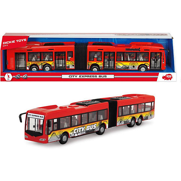 Dickie Toys Городской автобус Dickie Toys, фрикционный, 46 см