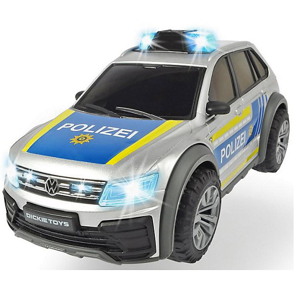 фото Машинка dickie toys "полицейский автомобиль vw tiguan r-line", 25 см, свет и звук