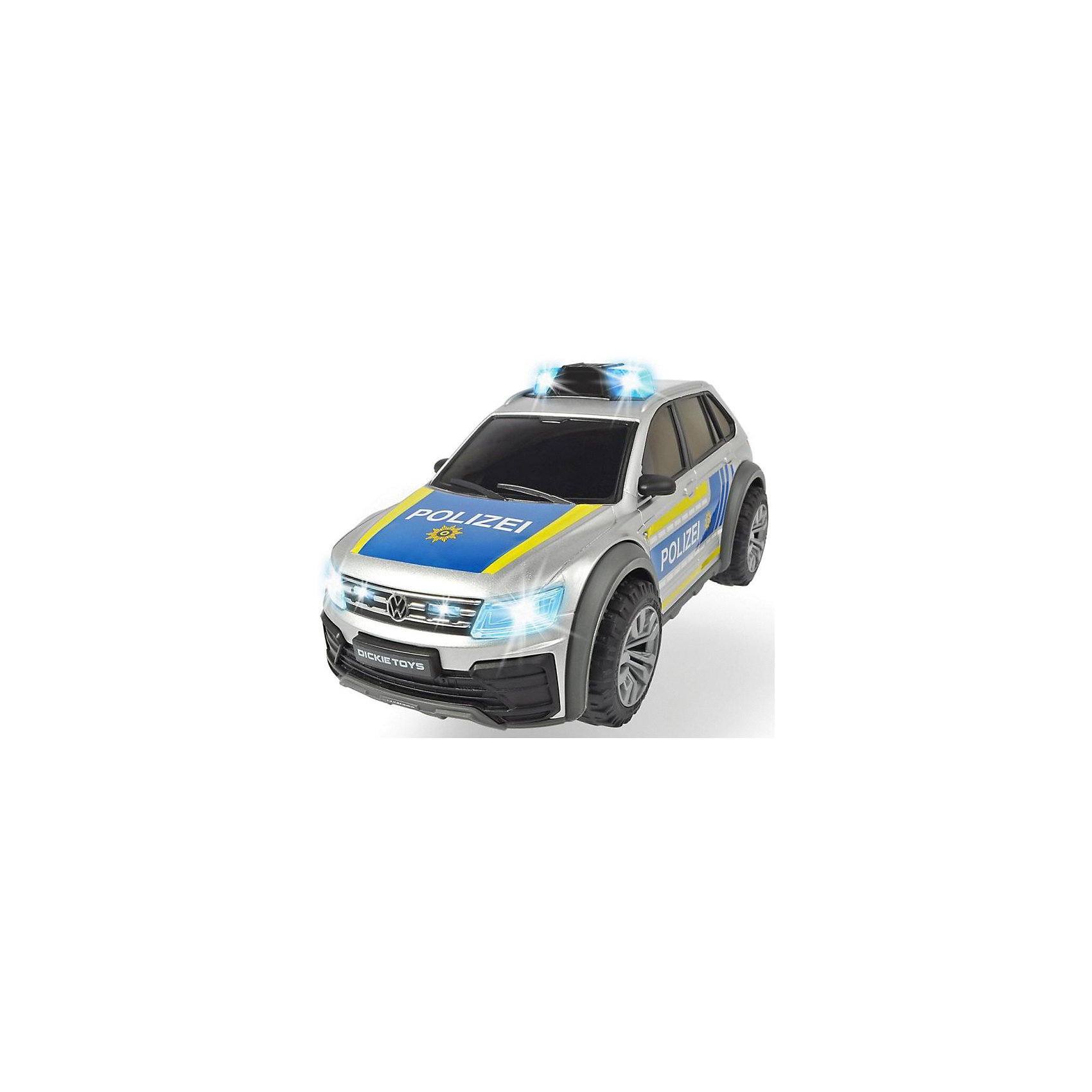 фото Машинка dickie toys "полицейский автомобиль vw tiguan r-line", 25 см, свет и звук