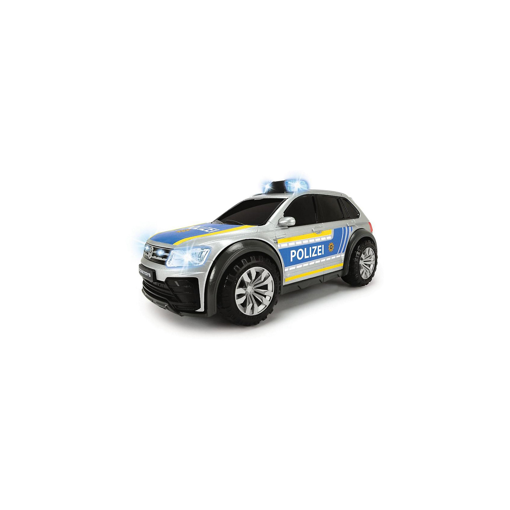 фото Машинка dickie toys "полицейский автомобиль vw tiguan r-line", 25 см, свет и звук