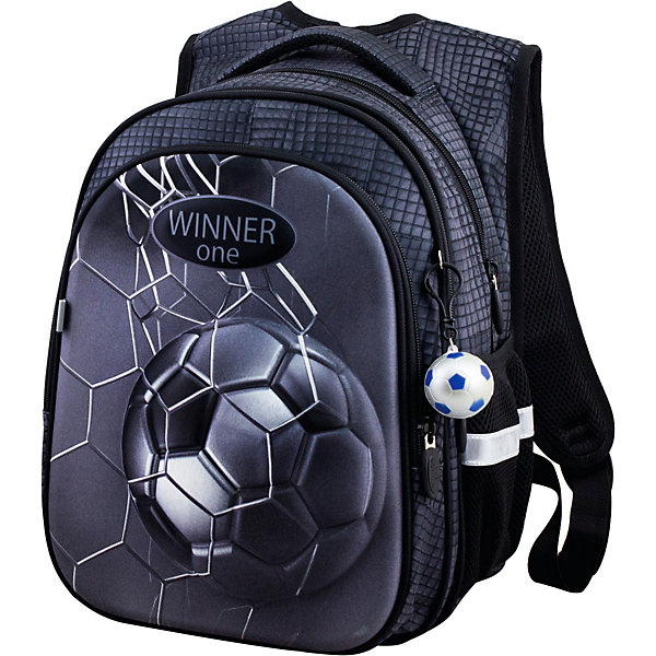 

Рюкзак Winner One R1-007 + брелок мячик, Серый, Рюкзак Winner One R1-007 + брелок мячик