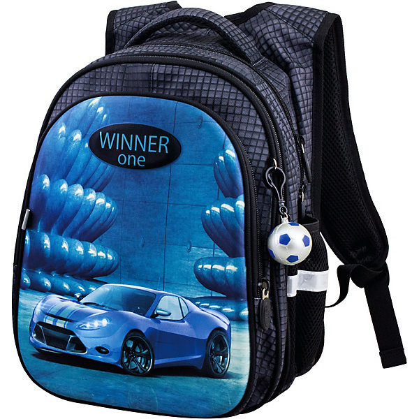 

Рюкзак Winner One R1-006 + брелок мячик, Серый, Рюкзак Winner One R1-006 + брелок мячик