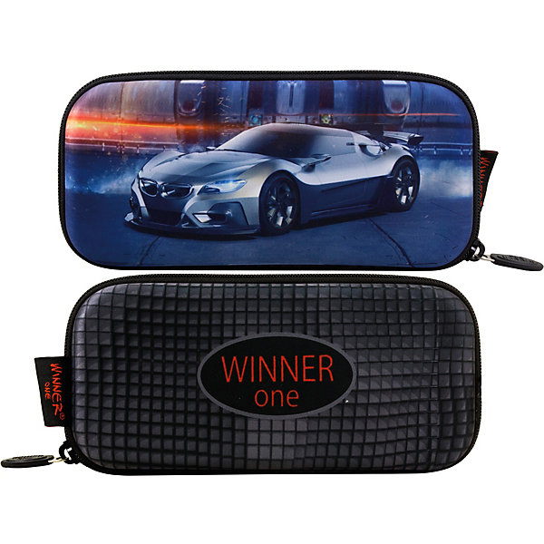 

Пенал жесткий Winner One P-220, Серый, Пенал жесткий Winner One P-220