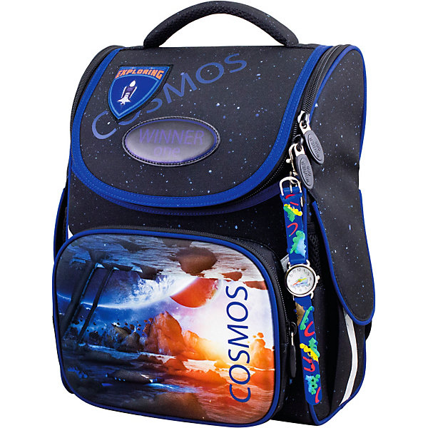 

Ранец Winner One 2052 + брелок часы, Черный джинсовый, Ранец Winner One 2052 + брелок часы