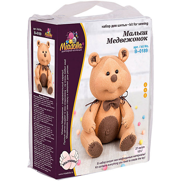 

Набор для изготовления игрушки Miadolla Малыш медвежонок 27х3 см