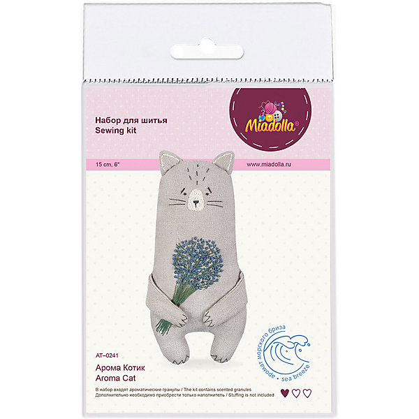 

Набор для изготовления игрушки Miadolla Арома котик 15 см