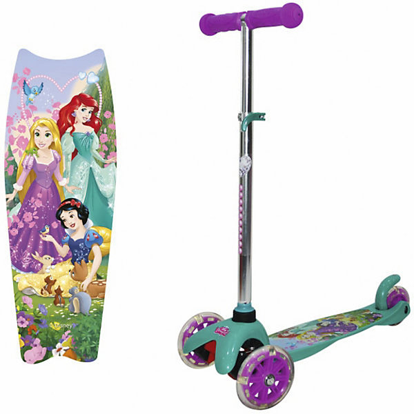 

Самокат 1Toy Disney Принцессы, Зеленый, Самокат 1Toy Disney Принцессы