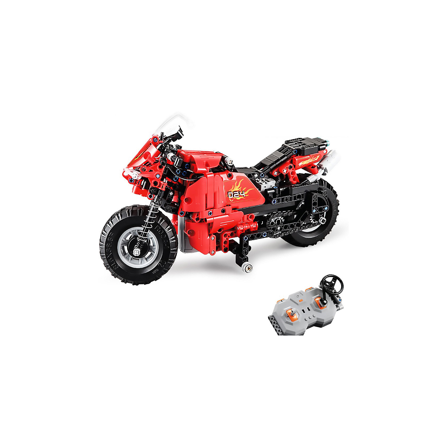 фото Радиоуправляемый мотоцикл-конструктор cada, 484 детали