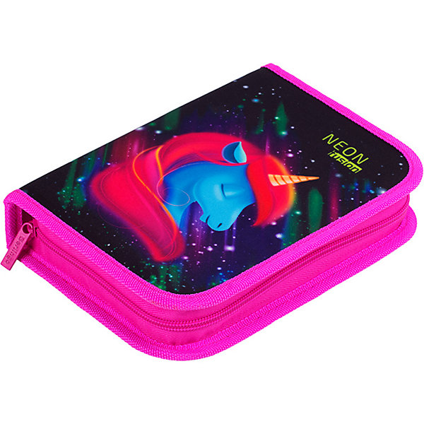 

Пенал Berlingo Neon Unicorn, с наполнением, Разноцветный, Пенал Berlingo Neon Unicorn, с наполнением
