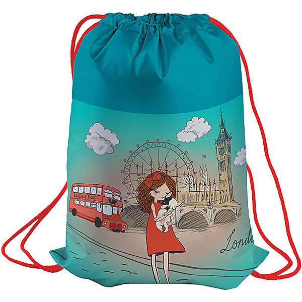 

Мешок для обуви Berlingo Girl in London, Разноцветный, Мешок для обуви Berlingo Girl in London