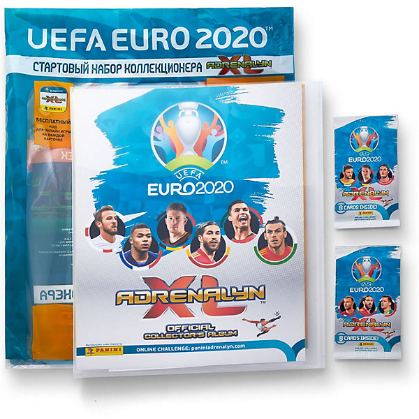 фото Папка с карточками panini euro 2020, 2 пакетика