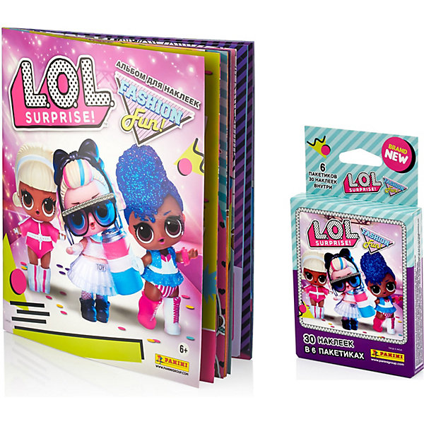 Panini Альбом Panini L.O.L. Surprise 3 и блистер с наклейками, 6 пакетиков