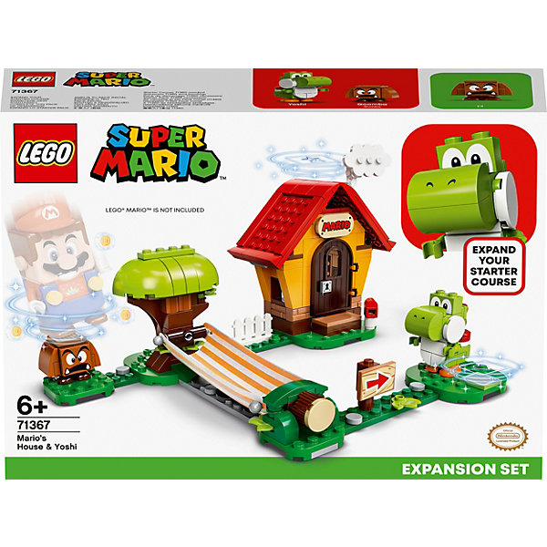 

Конструктор LEGO Super Mario Дом Марио и Йоши. Дополнительный набор 71367, 205 элементов