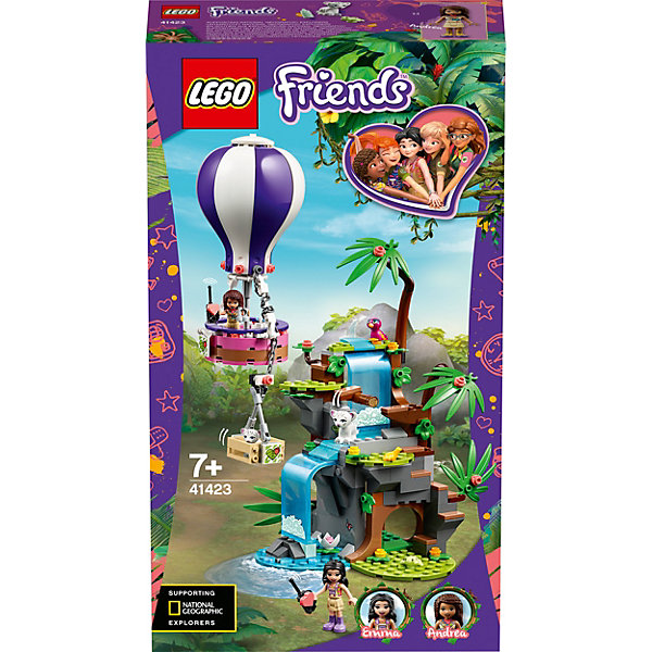 фото Конструктор lego friends 41423: джунгли: спасение тигра на воздушном шаре