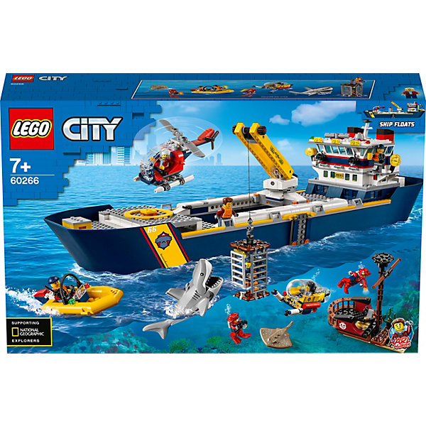 

Конструктор LEGO City Oceans Исследовательское судно 60266, 745 элементов