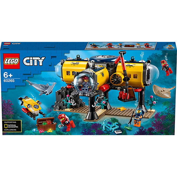 

Конструктор LEGO City Oceans Исследовательская база 60265, 497 элементов