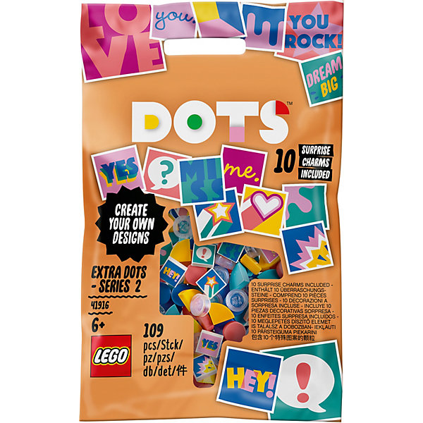 

Конструктор LEGO Dots 41916: Тайлы LEGO® DOTS серия 2