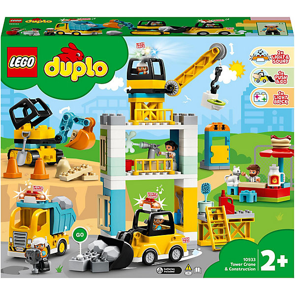 Конструктор LEGO DUPLO Town 10933: Башенный кран на стройке 15007202