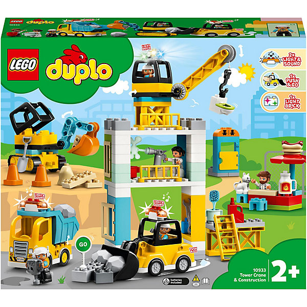 

Конструктор LEGO DUPLO Town 10933: Башенный кран на стройке
