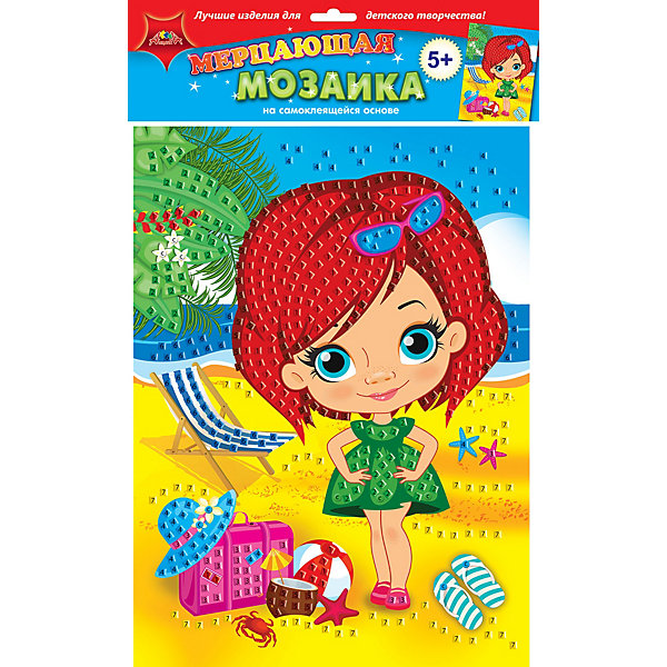 

Мерцающая мозаика Апплика "Милашка на пляже", А3, Разноцветный, Мерцающая мозаика Апплика "Милашка на пляже", А3