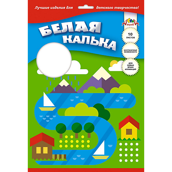 

Калька Апплика "Рисунок", А4, 10 листов, Белый, Калька Апплика "Рисунок", А4, 10 листов