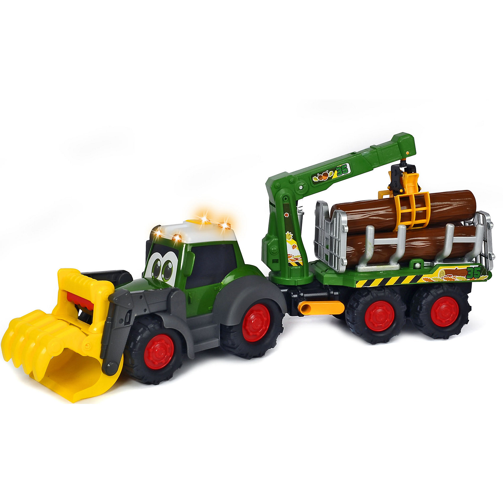 фото Лесовоз dickie toys happy fendt, свет, зву, 65 см