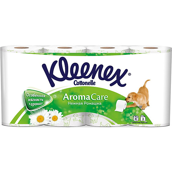 

Туалетная бумага Kleenex Нежная ромашка 3 слоя, 8 шт, Разноцветный, Туалетная бумага Kleenex Нежная ромашка 3 слоя, 8 шт