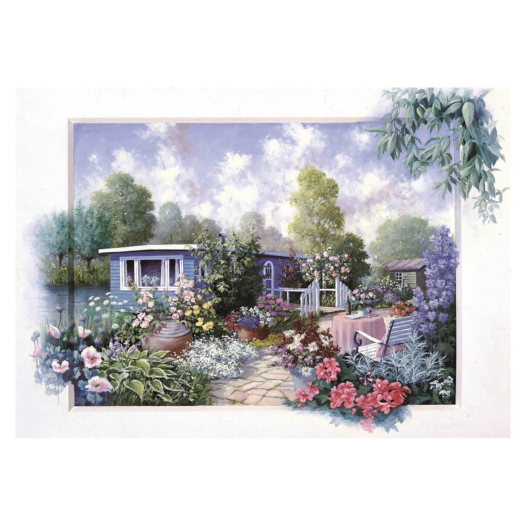 фото Пазл art puzzle сад с цветами, 500 деталей
