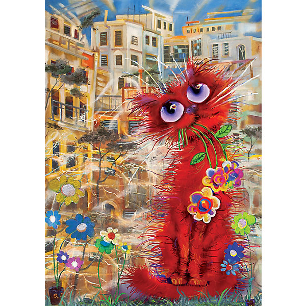 фото Пазл art puzzle красная кошка, 260 деталей