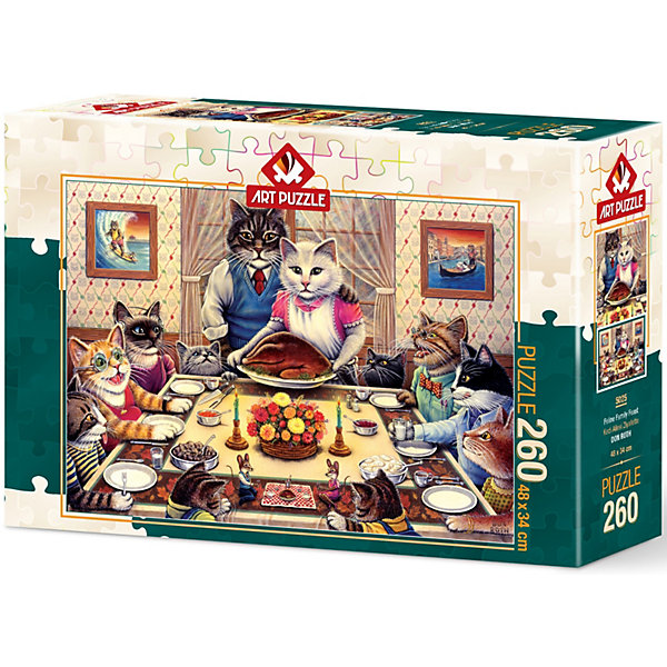 

Пазл Art Puzzle Кошачий семейный праздник, 260 деталей
