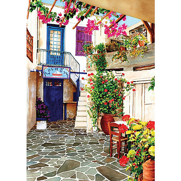 фото Пазл art puzzle двор с цветами, 260 деталей