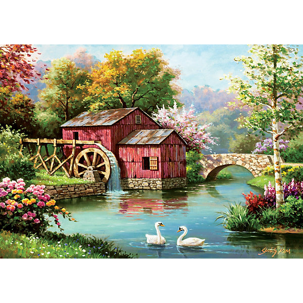 фото Пазл art puzzle старая красная мельница, 1000 деталей